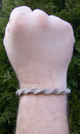 Spiral Hemp Bracelet.