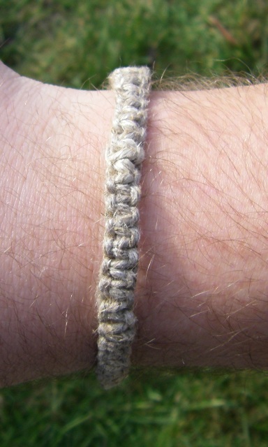 Square Hemp Bracelet.