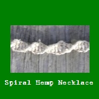 Spiral Hemp Necklace.