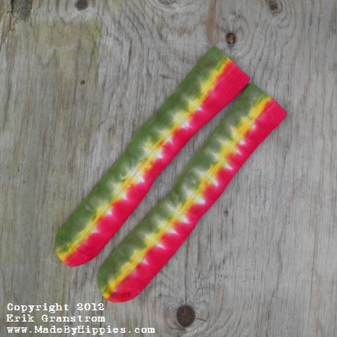 Rastaman Tie Dye Socks.