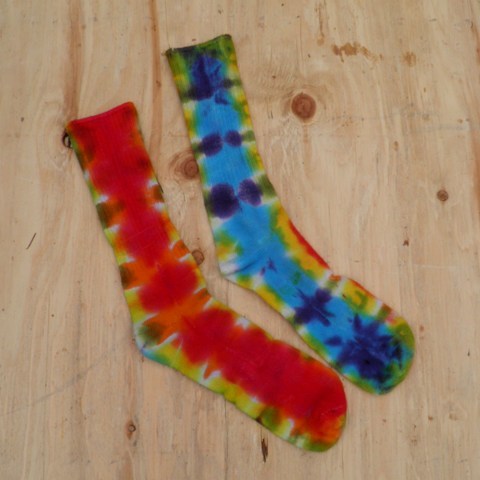 Rainbow Tie Dye Socks.