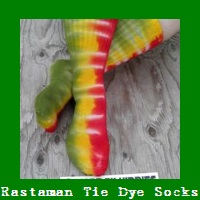 Rastaman Tie Dye Socks.