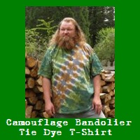 Green Camo Bandolier Tie Dye T-Shirt.