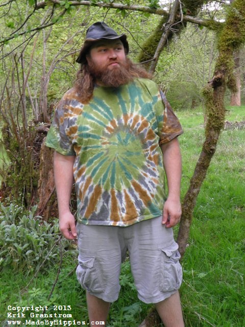 Camouflage Spiral Tie Dye T-Shirt.