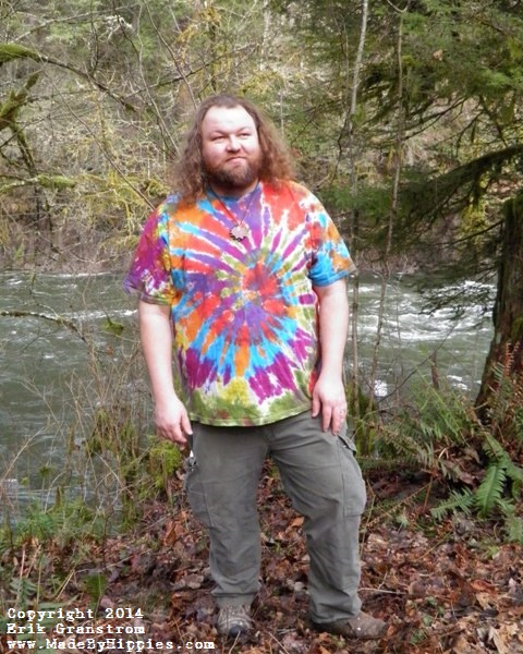 Rainbow Spiral Tie Dye T-Shirt.