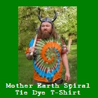 Mother Earth Spiral Tie Dye T-Shirt.