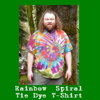 Rainbow Spiral Tie Dye T-Shirt.