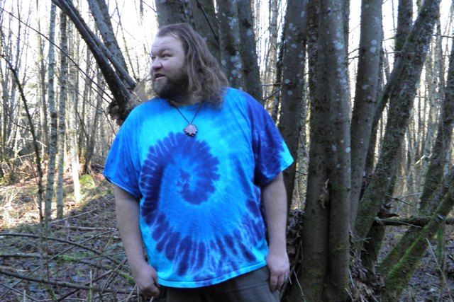 The Blues Spiral Tie Dye T-Shirt.