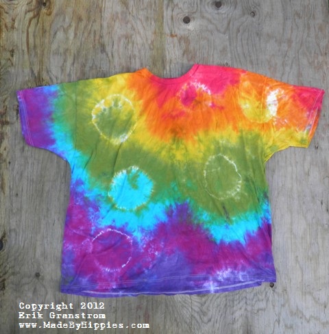 Rainbow Spots N Dots Tie Dye T-Shirt.
