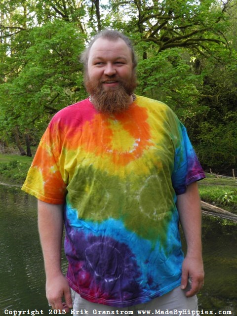 Rainbow Spots N Dots Tie Dye T-Shirt.