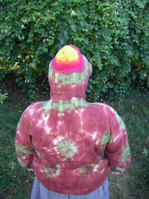Tie Dye Hooded Sweatshirt.